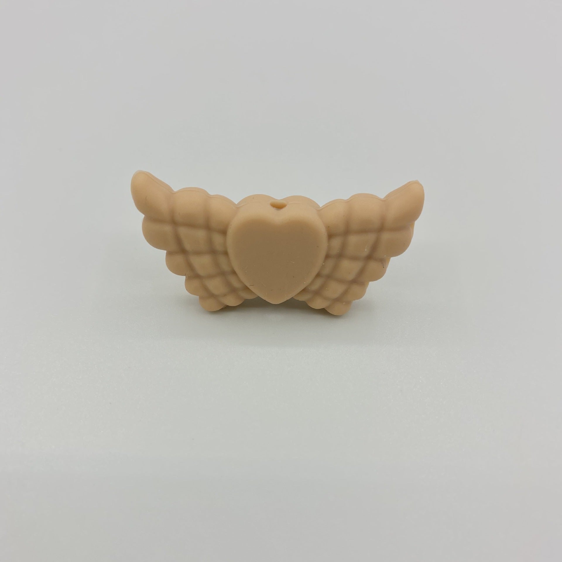 Wholesale 38*19*7.5MM Angel Feather Wings Focal beads Silicone 10pcs